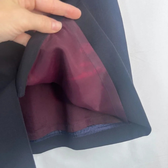 Ann Taylor Black Vintage 100% Wool Made in USA Lined Lightweight Skirt Size 8/MD - Picture 7 of 10